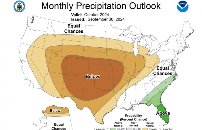 Insolitamente caldo e secco in tutto il CONUS