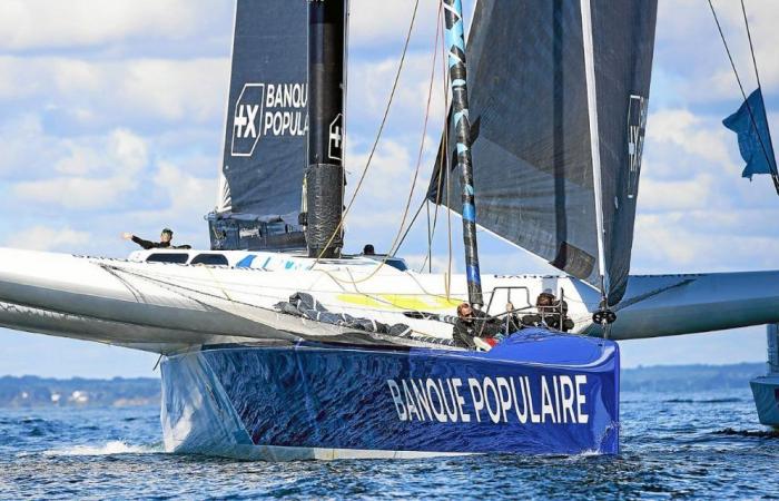 L’Ultimate “Banque Populaire XI” di Armel Le Cléac’h vince il Finistère Atlantique ad Antibes