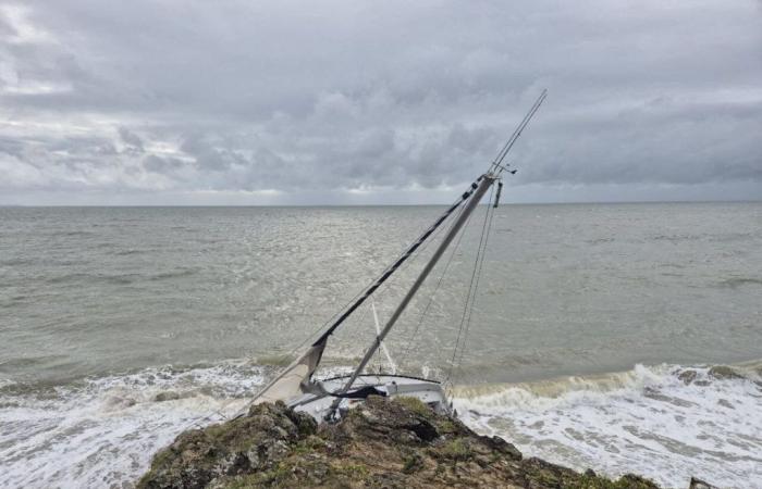 la sua barca a vela si è arenata, il proprietario si è trasferito