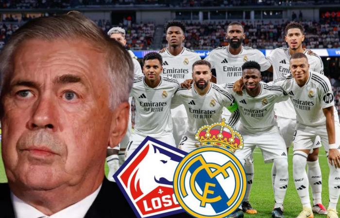 Ancelotti sorprende con la sua formazione al Lille, titolare Endrick e senza Güler