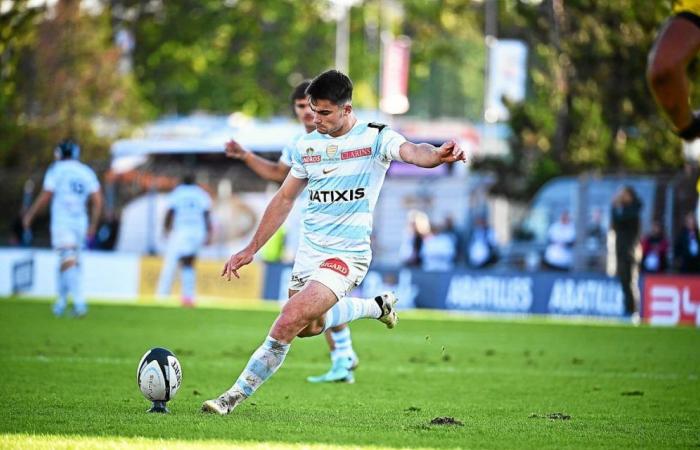 Nolann Le Garrec parla davanti a RC Vannes – Racing 92 a La Rabine