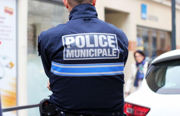 Tre agenti della polizia municipale fermano un automobilista che veniva verso di loro a Yvelines