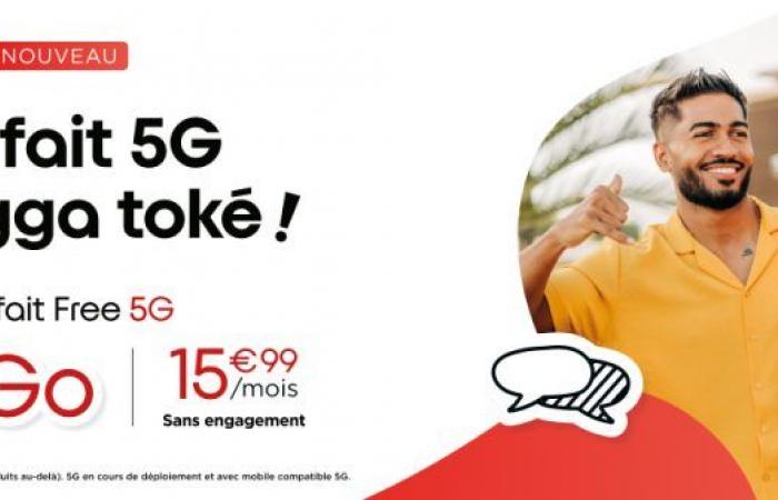 Free Réunion arricchisce il suo pacchetto 5G con più dati mobili a un prezzo ultra competitivo con 300 GB di Internet a 15,99 €/mese, senza impegno!