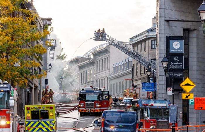 Vecchia Montreal | Un grande incendio avrebbe provocato due morti