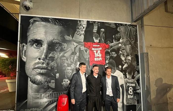 Stadio Rennais – Monaco: Un affresco inaugurato in onore di Benjamin Bourigeaud