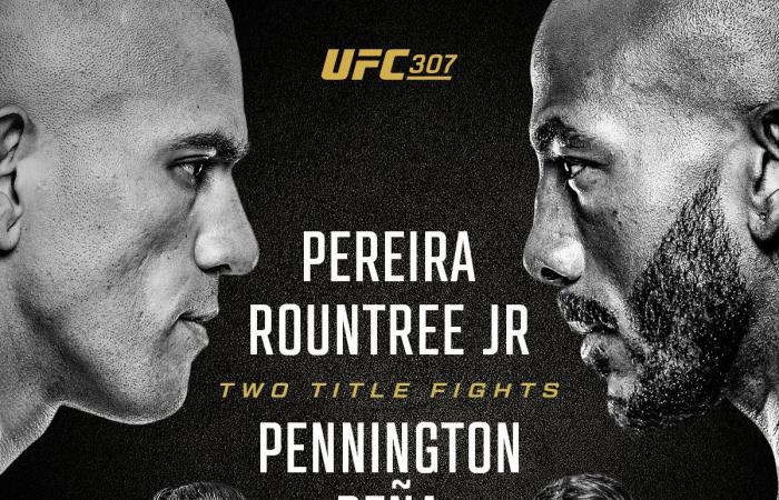 Aggiornamenti ‘Prelims’ in live streaming di UFC 307 | Pereira contro Rountree