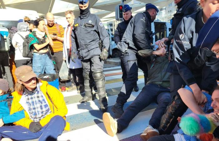 Bruxelles: Greta Thunberg e altri manifestanti per il clima portati via dalla polizia (Foto)