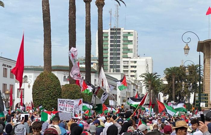 Rabbia popolare – Una massiccia marcia di protesta a sostegno del popolo palestinese e libanese, questa domenica a Rabat – Articolo19.ma