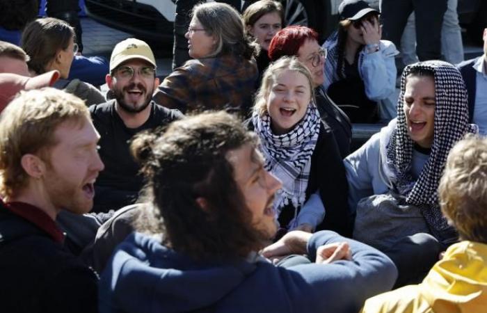 Greta Thunberg arrestata durante una manifestazione a Bruxelles (foto)