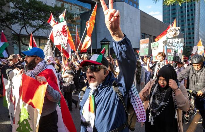 Un anno di guerra a Gaza | Nel centro di Montreal si è tenuta una manifestazione filo-palestinese