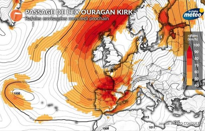 Uragano Kirk: i suoi effetti attesi per la metà della prossima settimana in Francia