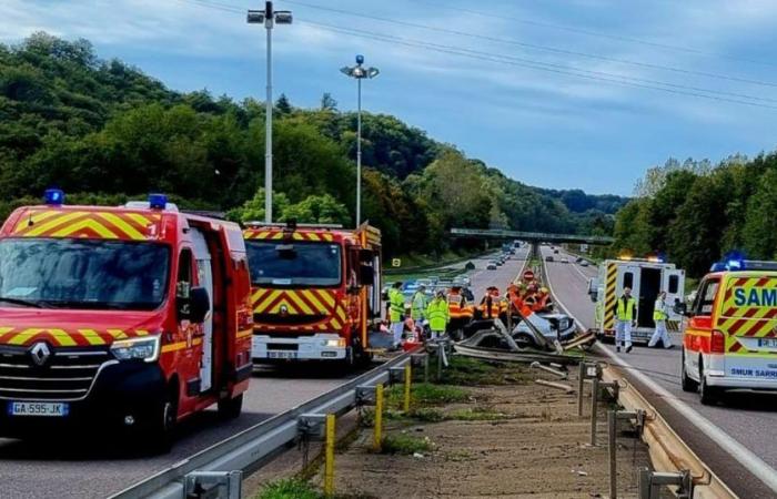 Mosella-Est. Spettacolare incidente sull’autostrada A320 a Forbach: districati due feriti gravi