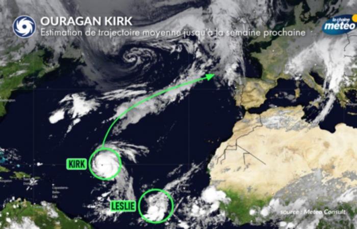 Uragano Kirk: verso l’Europa, i suoi effetti attesi mercoledì e giovedì in Francia