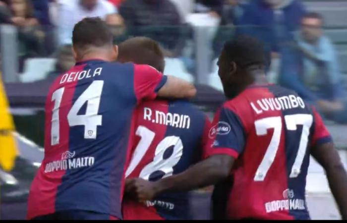 Marin gol, Obert prende il palo: il Cagliari ferma la Juventus | Prima pagina, Sport