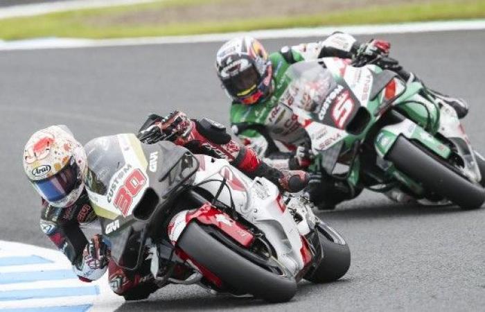 MotoGP, Giappone J2, Takaaki Nakagami (Honda/Q21-S Ab) è arrabbiato con Zarco: “Sono deluso dal mio compagno di squadra, non era necessario, è la mia gara di casa”