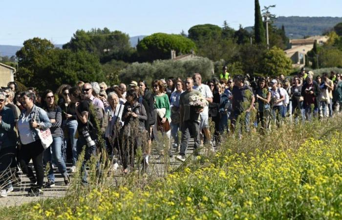 A Mazan, le vittime della violenza marciano in sostegno di Gisèle Pélicot (foto e video)