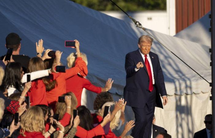 Donald Trump in campagna elettorale a Butler, dove è stato quasi ucciso