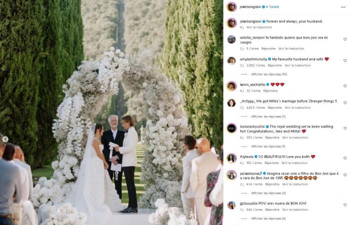 Un matrimonio magnifico per Millie Bobby Brown e Jake Bongiovi