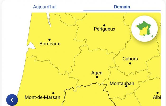 Allerta meteo – Alti Pirenei, Gers, Alta Garonna, Tarn-et-Garonne e Pirenei Atlantici in allerta gialla lunedì 7 ottobre