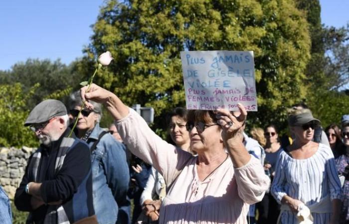 A Mazan, le vittime della violenza marciano in sostegno di Gisèle Pélicot (foto e video)