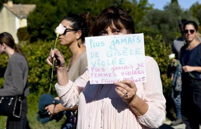 A Mazan, le vittime della violenza marciano in sostegno di Gisèle Pélicot (foto e video)