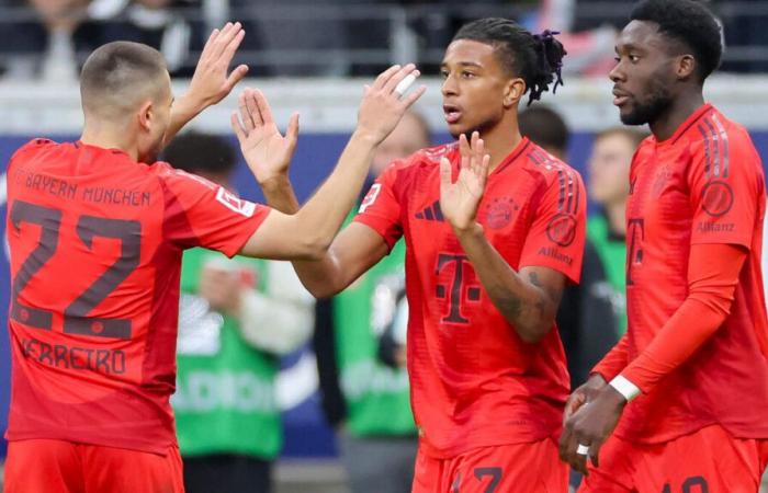 Bayern-Francoforte (3-3): uno splendido gol di Olise, un altro di Ekitike, i francesi hanno dato spettacolo in Germania