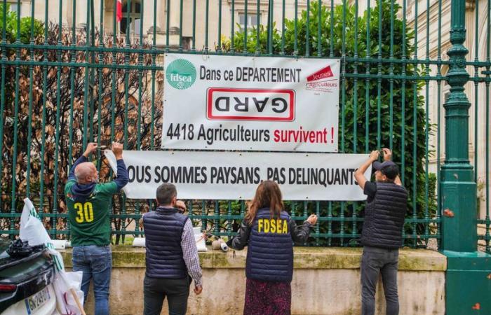 “Il governo deve agire rapidamente”: dopo aver coperto i cartelli comunali, gli agricoltori del Gard non se ne vanno