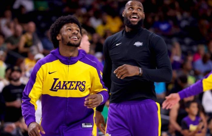 LeBron James: Giornata storica ai Lakers, un padre giocava con suo figlio