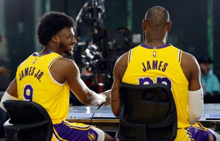 I Lakers si godono la “competizione” tra LeBron e Bronny in allenamento