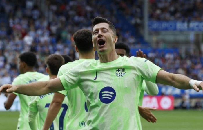 FC Barcellona. Robert Lewandowski è il capocannoniere d’Europa in questa stagione, davanti a Haaland