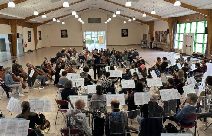 L’Orchestra Filarmonica dell’Oise durante le prove pubbliche a Clermont