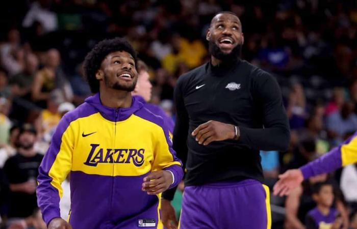 NBA: LeBron e Bronny James sullo stesso piano