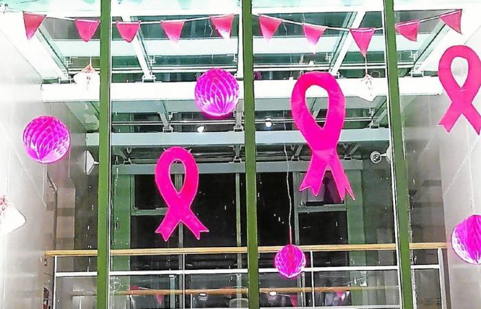 A Quimper, la galleria sulla route de Bénodet organizza una collezione di abiti e capelli per Pink October