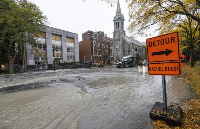 Importante perdita d’acqua sul Plateau-Mont-Royal