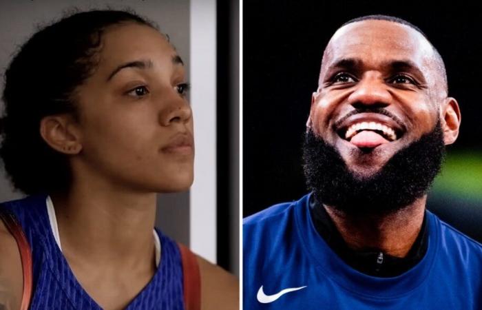 LeBron imita Gabby Williams e scoppia in fiamme: “È una…