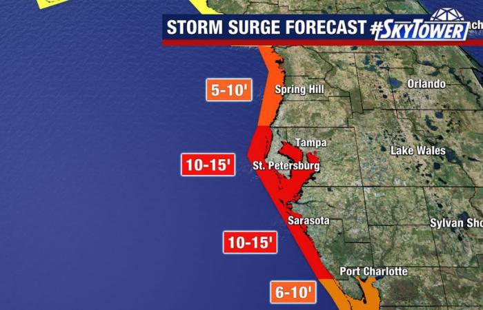 Localizzatore dell’uragano Milton: Storm rimane Cat. 5 mentre si avvicina alla costa del Golfo della Florida