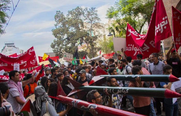 Tunisi: Marcia a sostegno di Palestina e Libano (Foto)