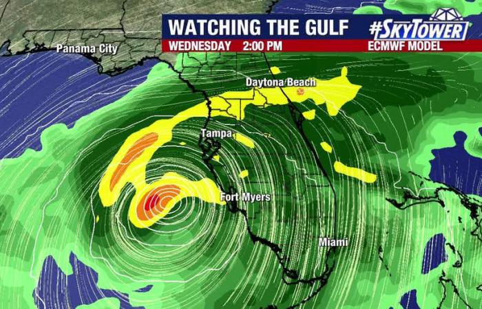 Localizzatore dell’uragano Milton: Storm rimane Cat. 5 mentre si avvicina alla costa del Golfo della Florida