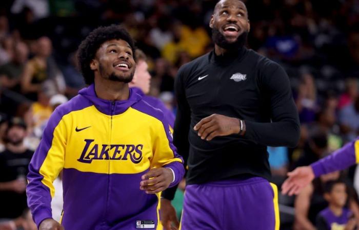 NBA | LeBron e Bronny James hanno giocato insieme per la prima volta con i Lakers