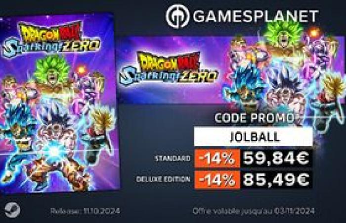 Dragon Ball: Scintille! Zero – Codice promozionale JOL x Gamesplanet: DRAGON BALL: Sparking! ZERO al -14%