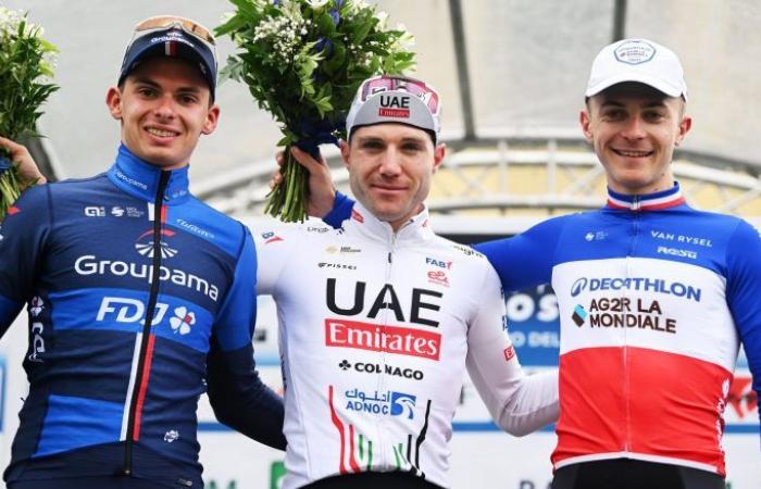 Ciclismo. Coppa Agostoni – Romain Grégoire: “Dispiace essere arrivato 2°, ero lì per vincere”