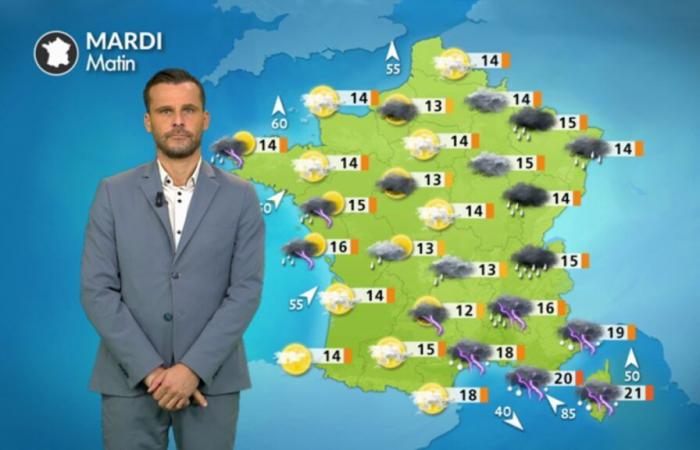 Meteo per martedì 8 ottobre: ​​forti piogge sul sud-est e miti diffusi