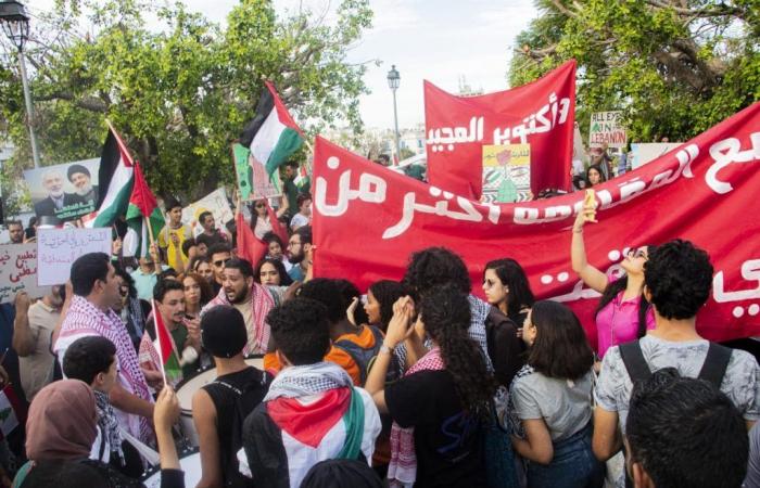 Tunisi: Marcia a sostegno di Palestina e Libano (Foto)