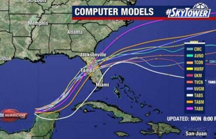 Localizzatore dell’uragano Milton: Storm rimane Cat. 5 mentre si avvicina alla costa del Golfo della Florida