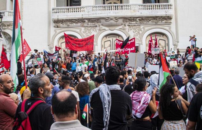 Tunisi: Marcia a sostegno di Palestina e Libano (Foto)