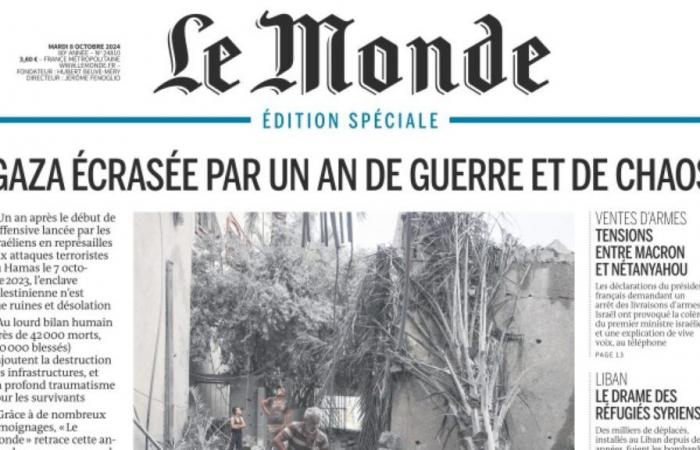 la prima pagina del quotidiano Le Monde ha coperto bene l’anniversario dell’attentato, contrariamente alle critiche