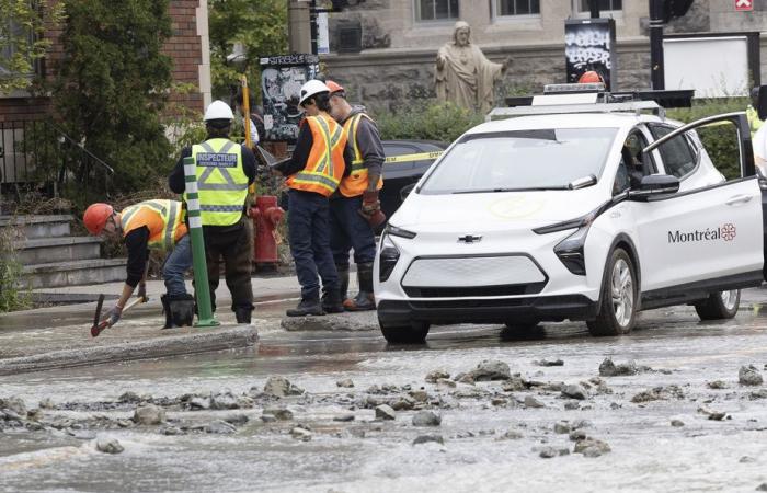 Importante perdita d’acqua sul Plateau-Mont-Royal