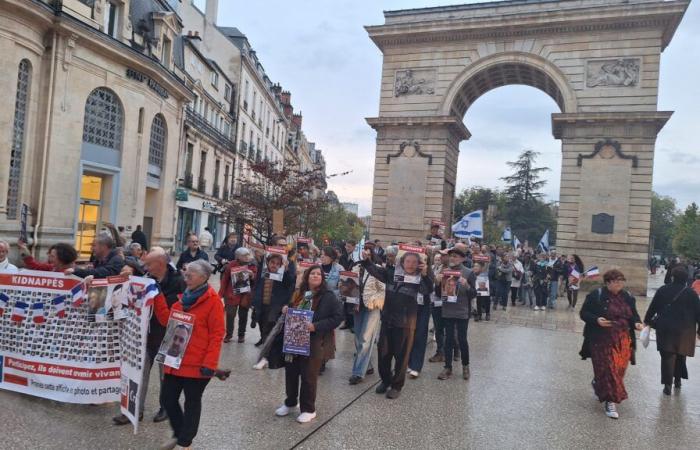 Attentato terroristico del 7 ottobre: ​​un corteo ha riunito ieri a Digione circa 150 persone