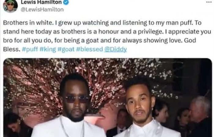 Lewis Hamilton, accolito di Kelly Slater, coinvolto nell’imbroglio di Diddy dopo aver cancellato il post che descriveva il rapper come “il mio uomo Puff”