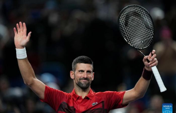 Novak Djokovic contro Flavio Cobolli-Xinhua